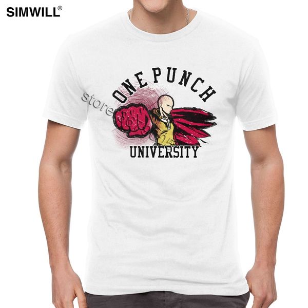 male one punch university tshirt cute saitama short sleeves ga s round neck summer slim fit sport hooded sweatshirt hoodie men t shirt
